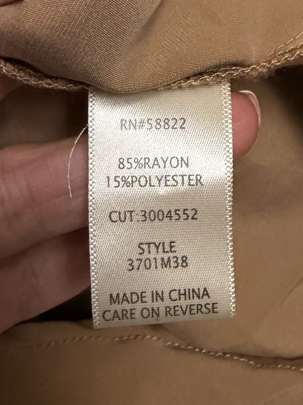 Max Studio Tan Collared Button-Front Shirt - Picture 8 of 10